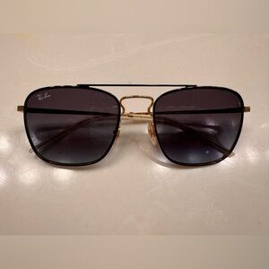 Ray-Ban Black Frame with Gold Bridge Sunglasses